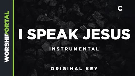 All Keys Available. . I speak jesus original key